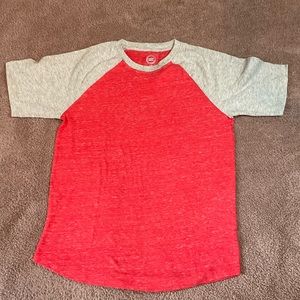 NEW Wonder Nation Red Short Sleeve Baseball T-Shirt Size Lg 10-12